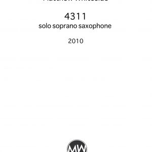4-3-11 (2010) - Soprano Saxophone