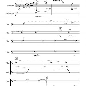 One Will Be... (2011) - Trombone and Electronics