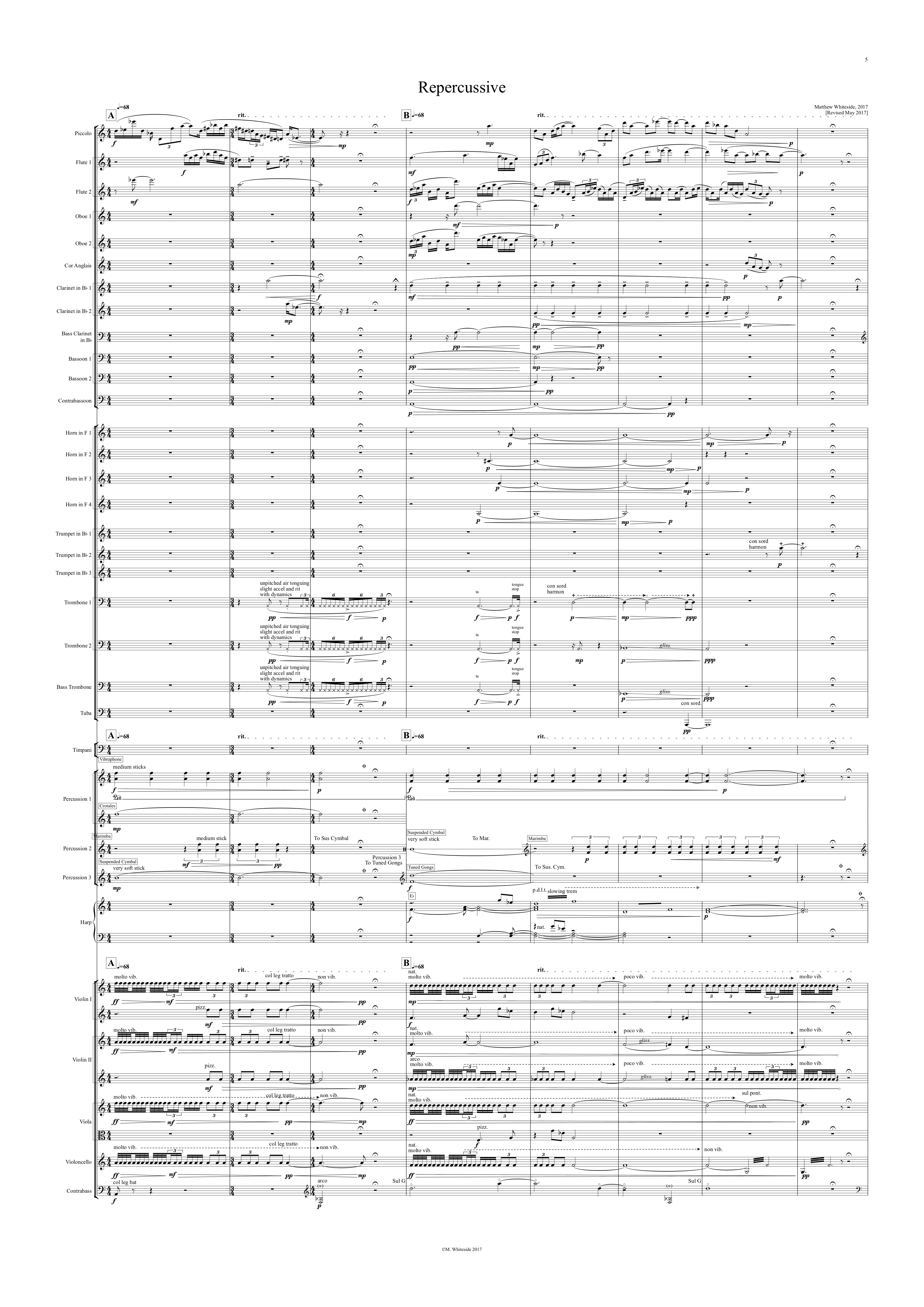 Repercussive (2017) - symphony orchestra - Image 3