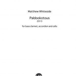 Paldookotous (2013) - bass clarinet, accordion, cello