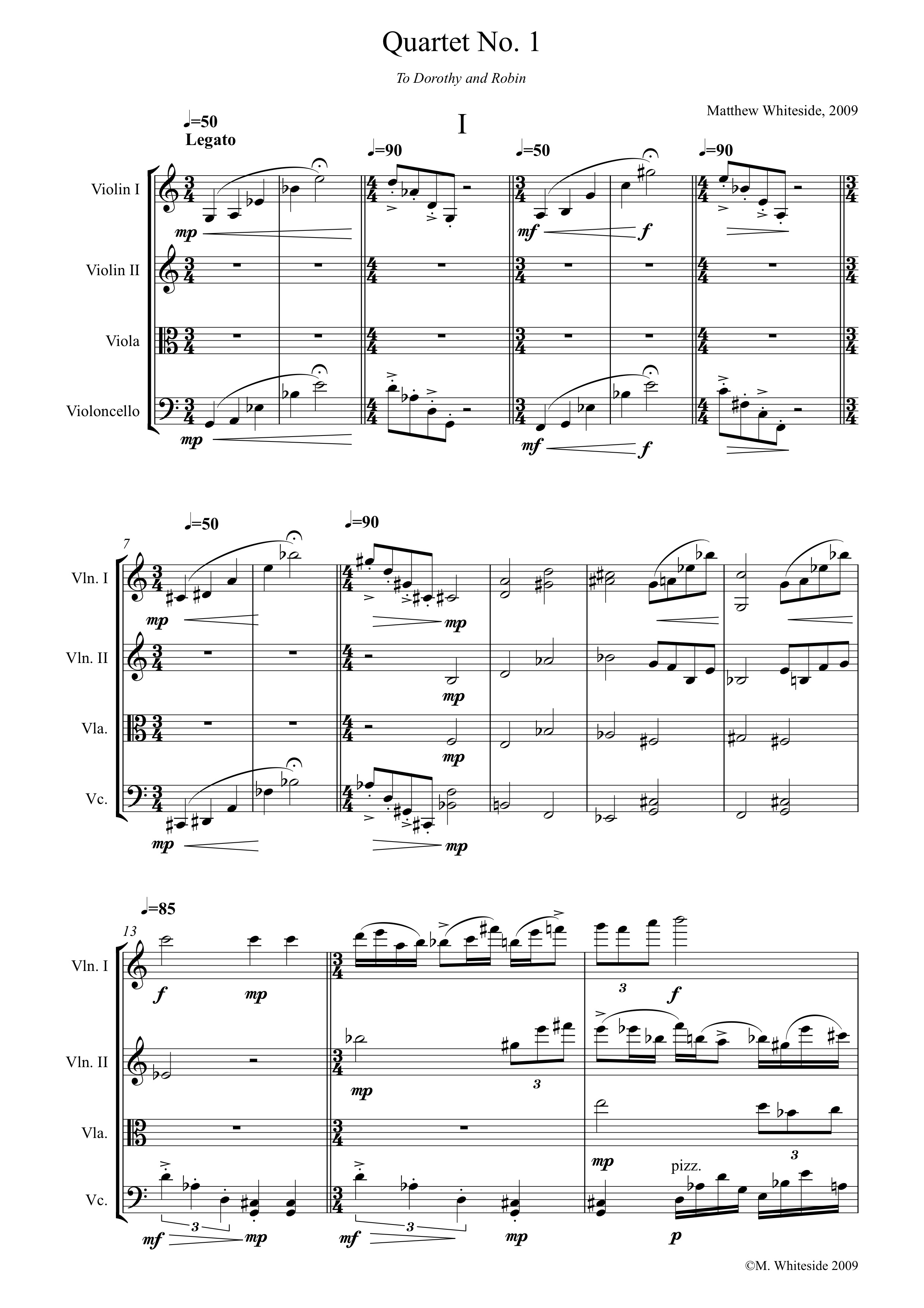 Quartet No. 1 (2009) - string quartet - Image 2