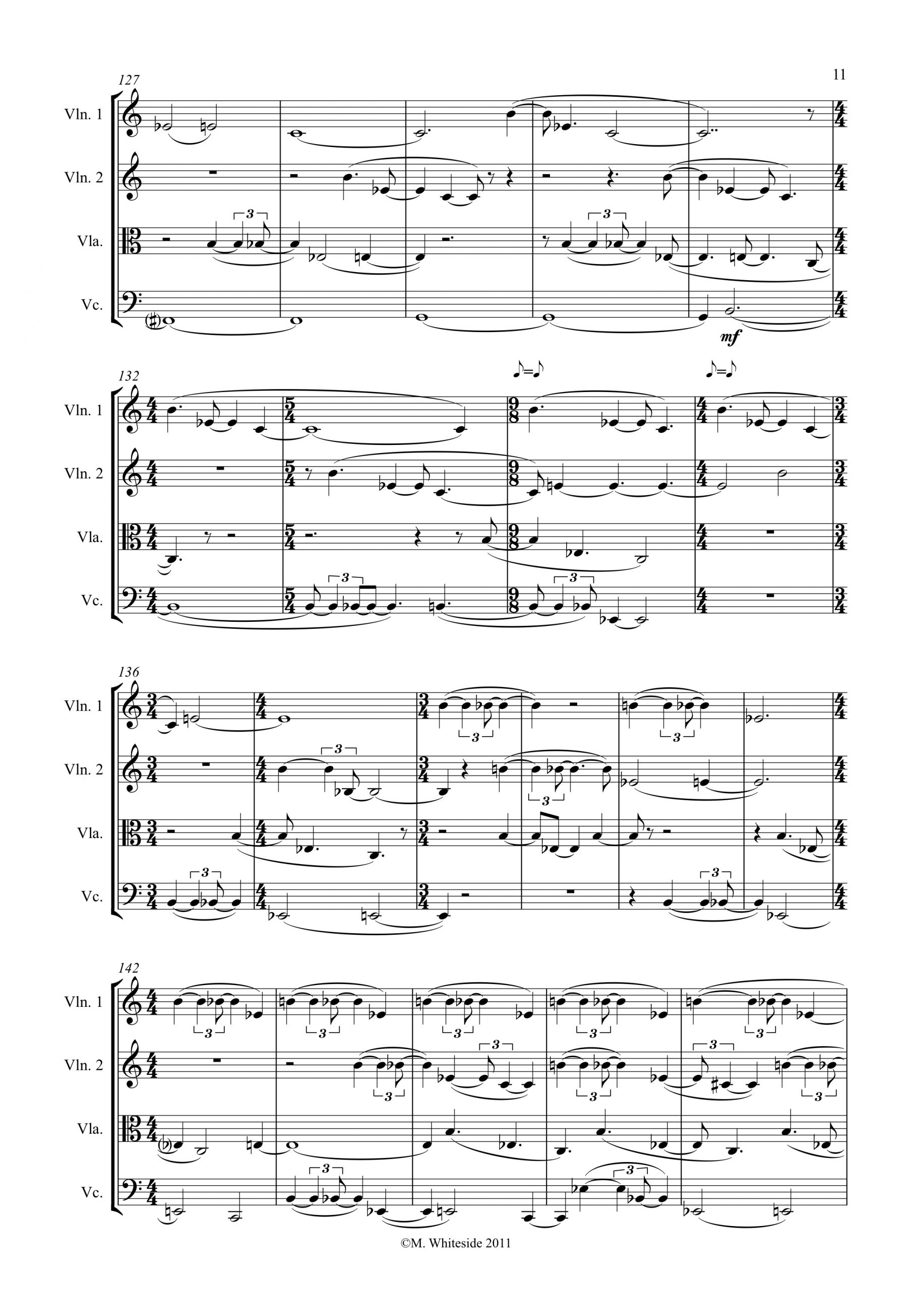 Quartet No. 3 (2012) - string quartet and live electronics - Image 3